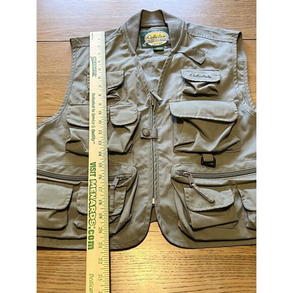 Cabelas‎ Outdoor Gear Size Small Vest Green Pockets Fly Fishing Unisex Camping - Picture 3 of 16